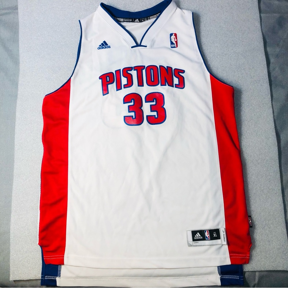 Adidas Jonas Jerebko Mr. D #33 Detroit Pistons Jersey Youth Sz XL +2 NBA
